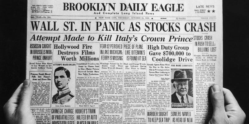 stocks crash