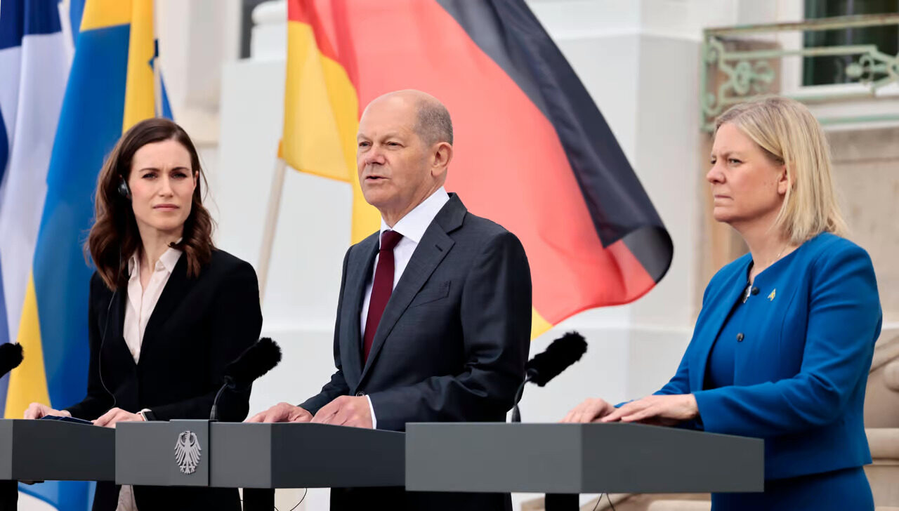 Click to enlarge Sanna Marin Olaf Scholz Magdalena Andersson
