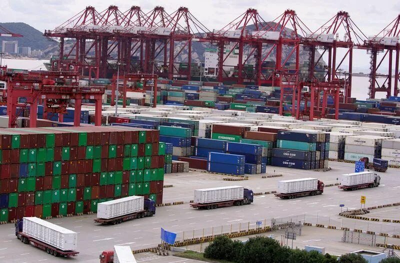 Click to enlarge Yangshan Deep Water Port in Shanghai