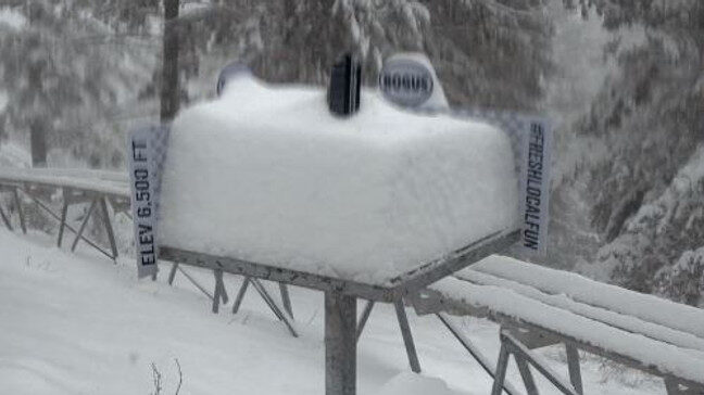 Bogus Basin snow.