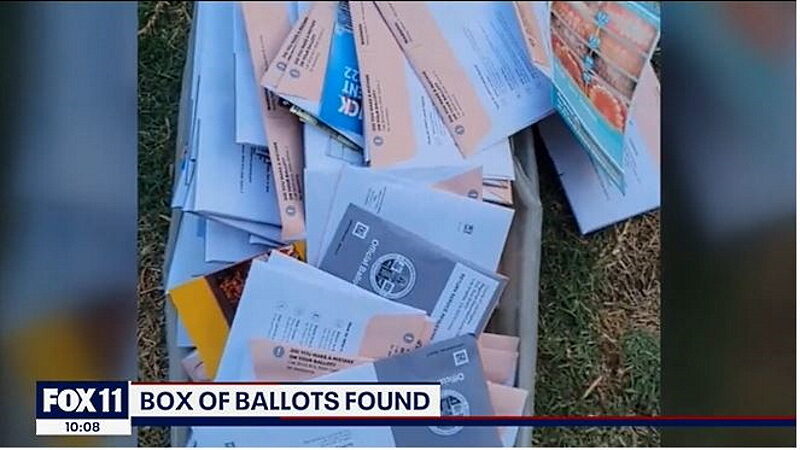 Click to enlarge mail in ballots sidewalk los angeles