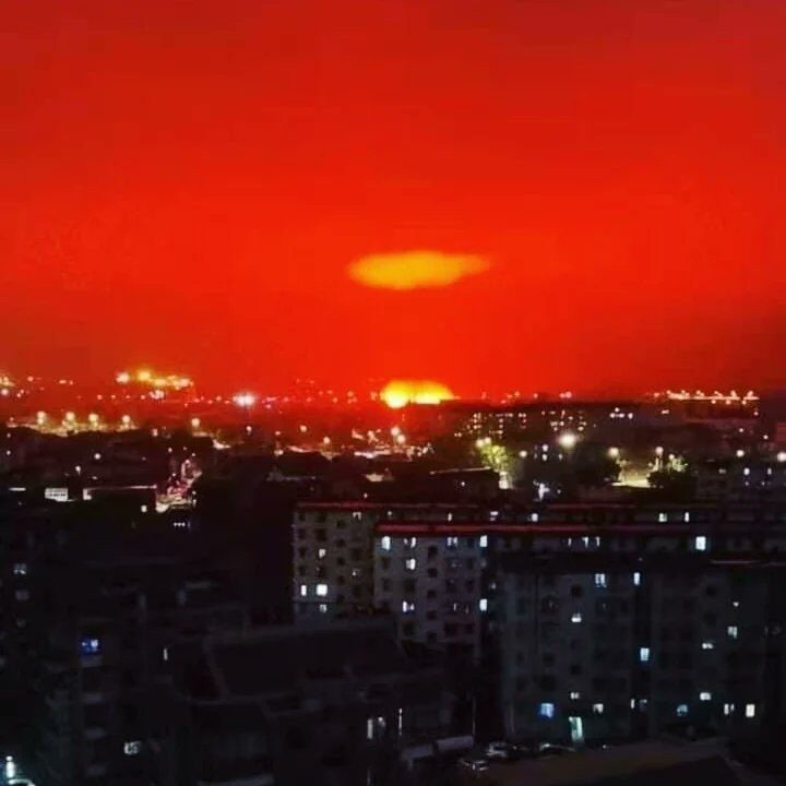 red sky