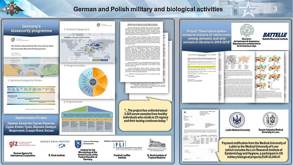 Click to enlarge Ukraine biolab poland germany military