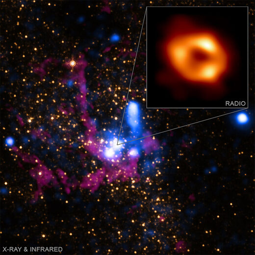 Click to enlarge black hole center milky way galaxy