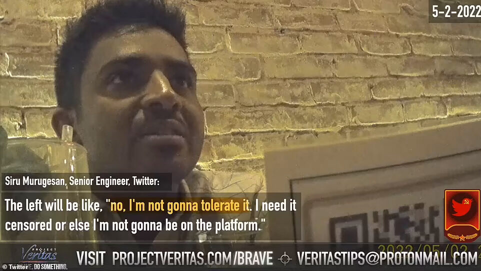 siru murugesan twitter enginner project veritas