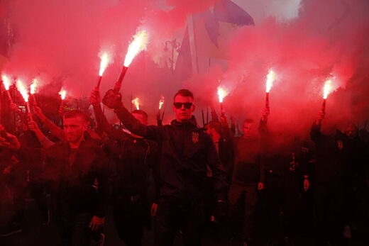 Click to enlarge neo nazi march kiev 2019