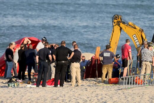 Jersey Shore sand collapse kills teen, traps sister