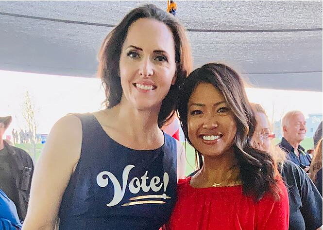 Click to enlarge Sara Brady and Michelle Malkin