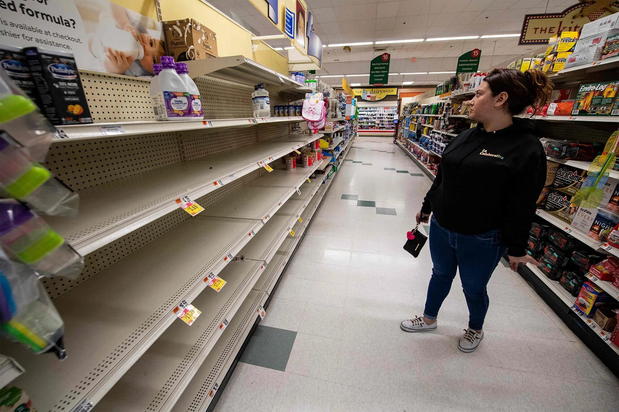Click to enlarge infant formula empty shelves