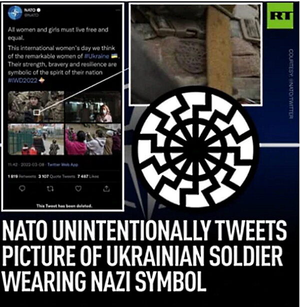 nato tweet black sun nazi symbol