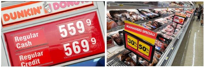 Click to enlarge gas and food