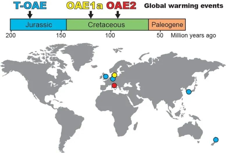 Click to enlarge ghost fossils world distribution