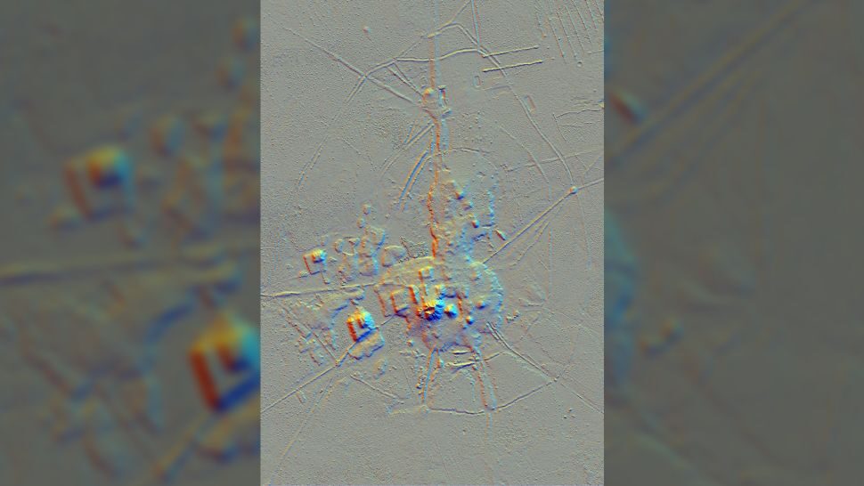 Click to enlarge A lidar image of the Cotoca site