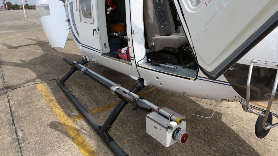 Click to enlarge Lidar CAmera on Helicopter