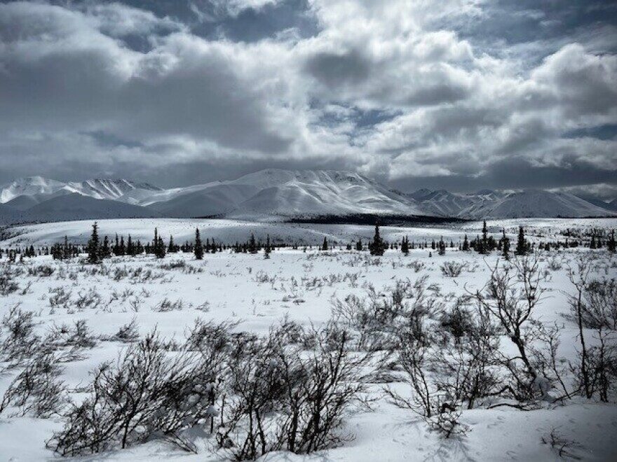 Heavy snow cover is lingering late into May