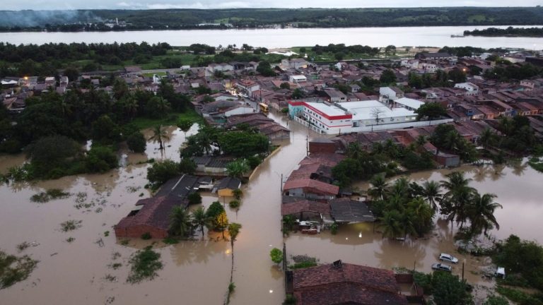 Floods in Penedo, Alagoas, Brazil, May 2022