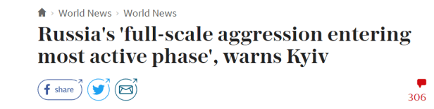 Ukraine war headline