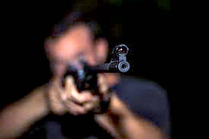 gun pointed