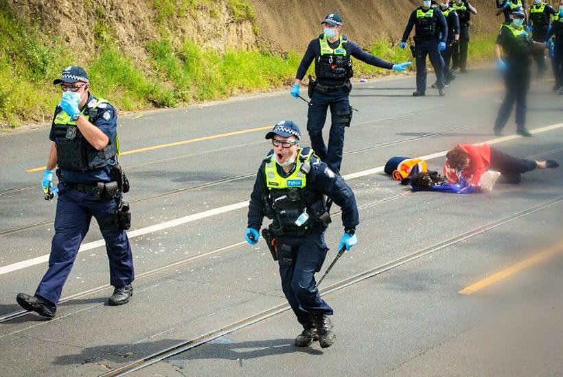 australia covid lockdown protest