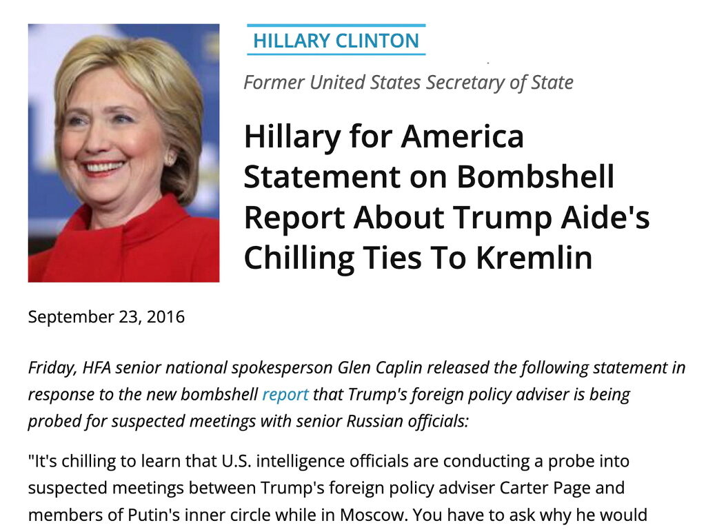 Click to enlarge hillary clinton russiagate statement lies