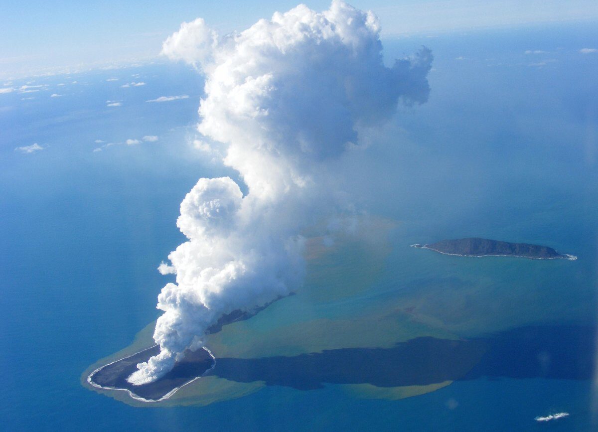 erupts