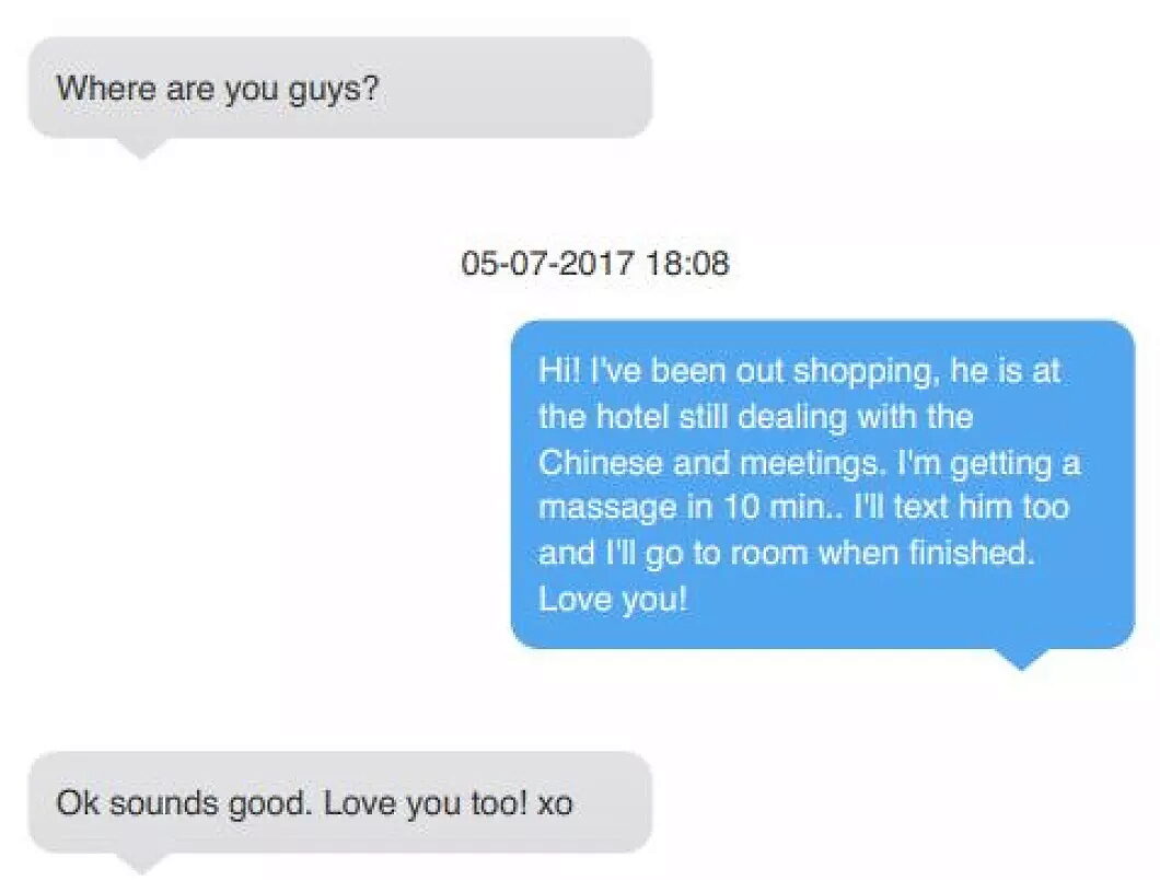 Click to enlarge biden text china deal wife hallie