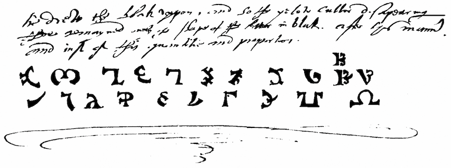 Click to enlarge john dee magician diary excerpt