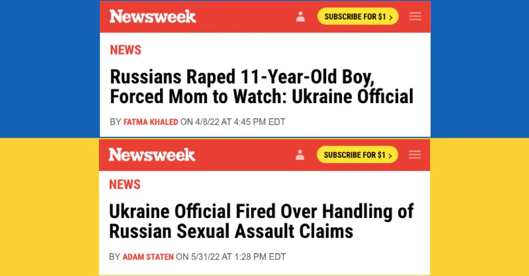 Click to enlarge newsweek ukraine headline