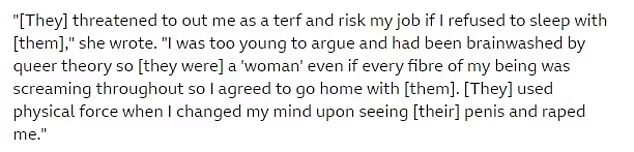 Click to enlarge bbc changed witness quotes misgender