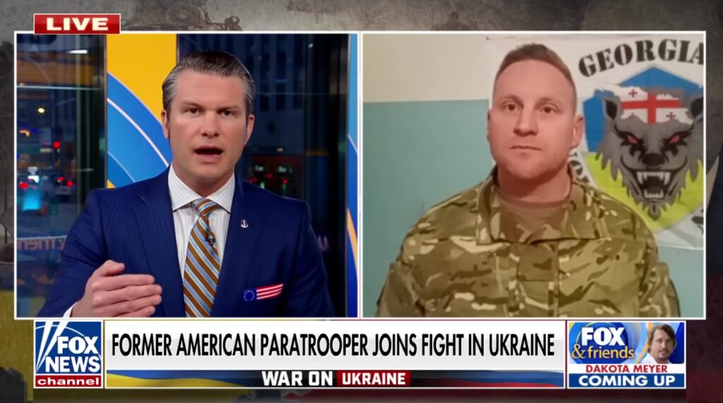 Click to enlarge Paul Gray on Fox & Friends, March 3, 2022