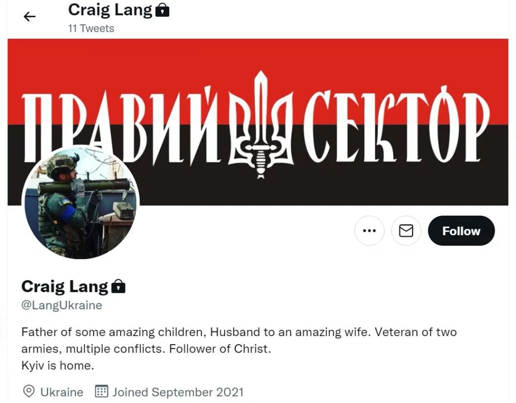 Click to enlarge Lang’s Twitter account