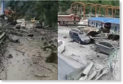 Click to enlarge At least four people are dead and 14 others injured after two earthquakes hit southwestern China on Wednesday, state media reported.
