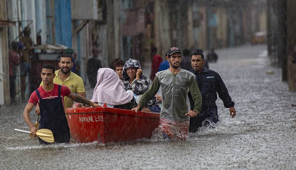 Flood rescue in Cuba, June 2022.