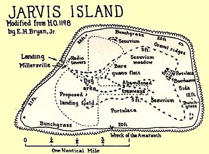 Jarvis Island map