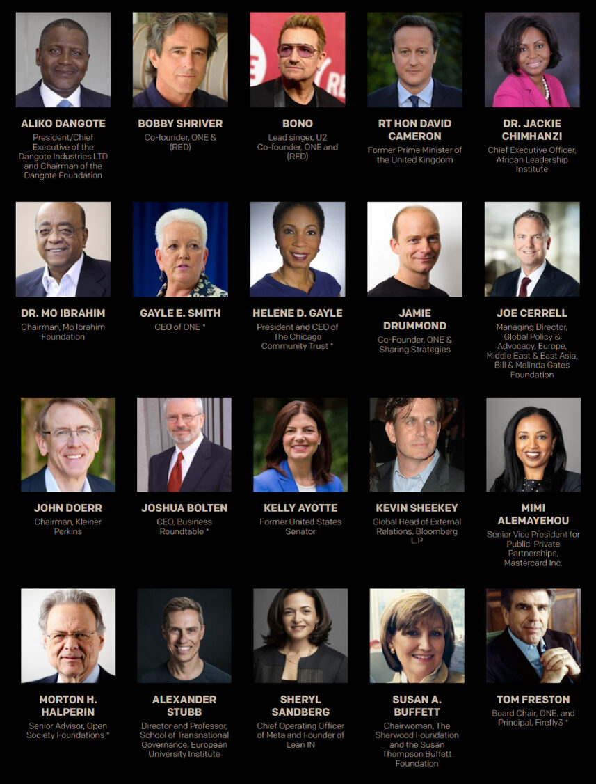 Click to enlarge ONE Campaign