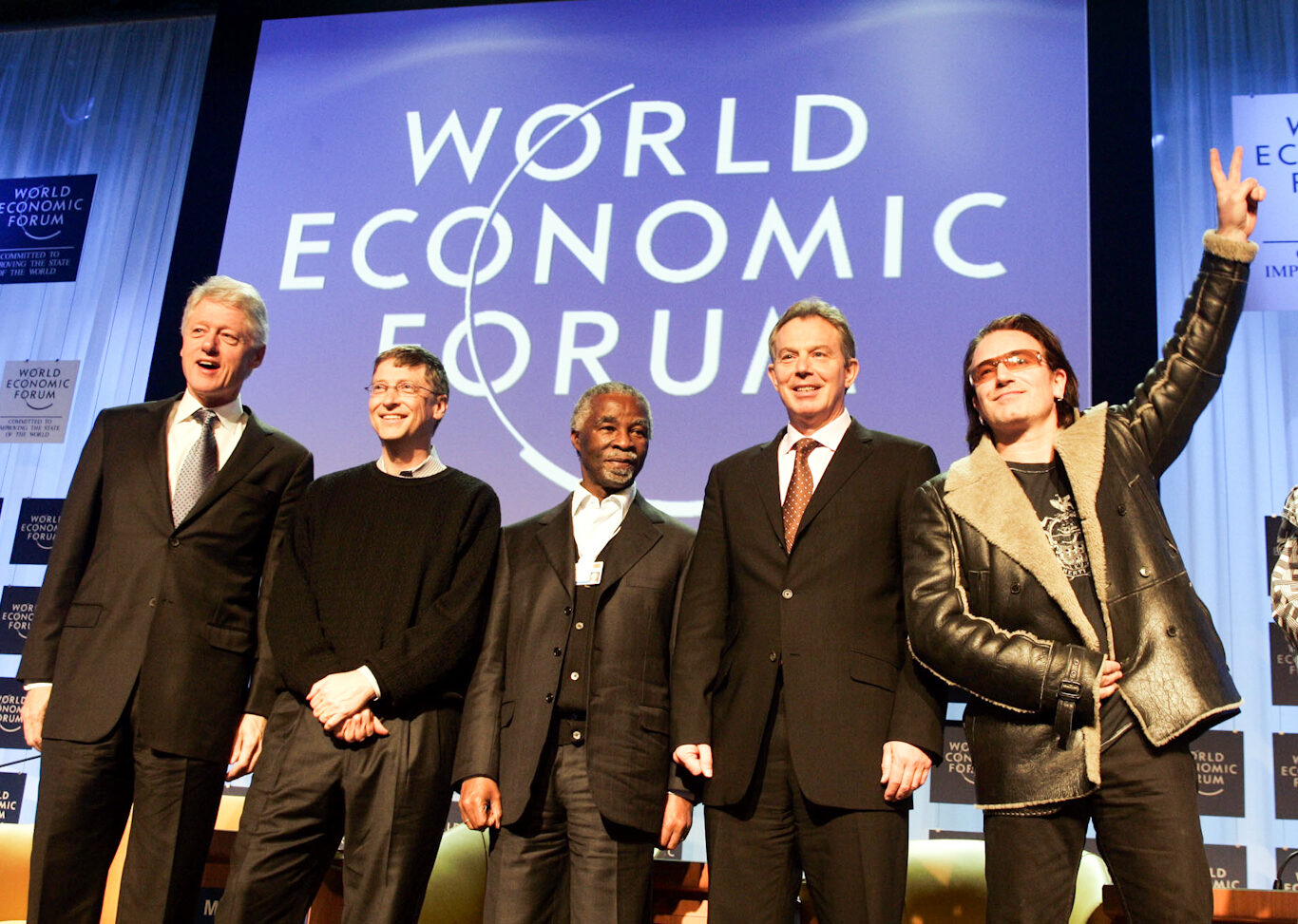 Click to enlarge Bono Davos