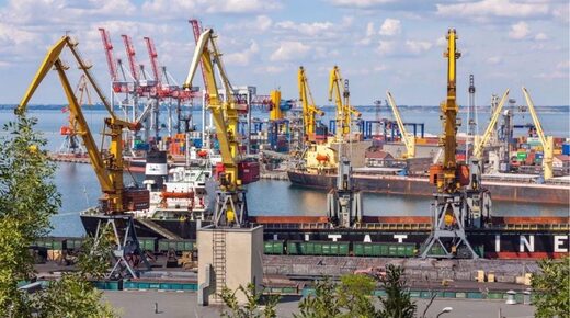 Port of Odessa, Ukraine.