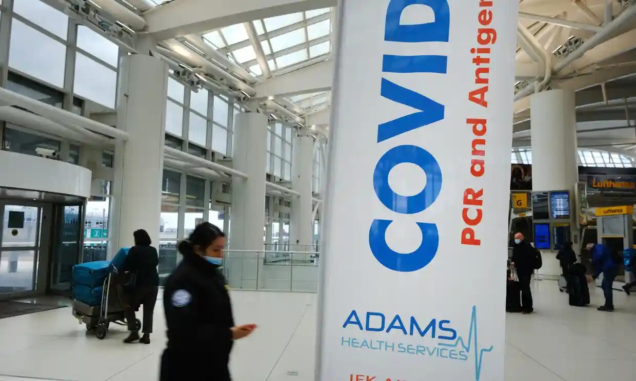 Click to enlarge covid test airport