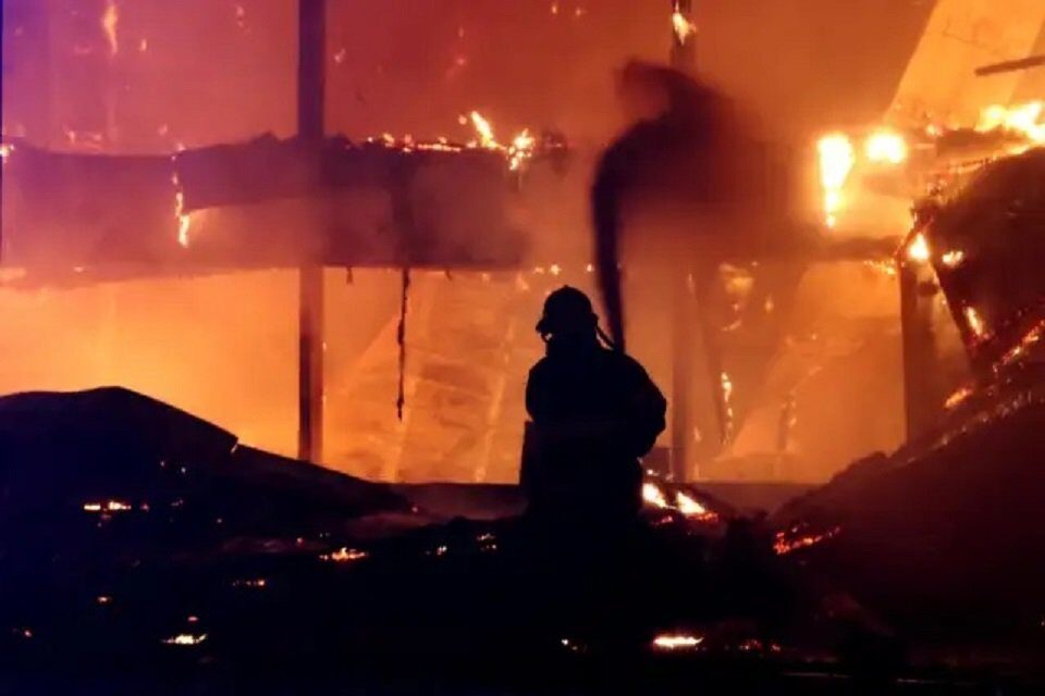 food warehouse fire