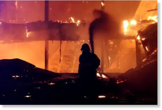 food warehouse fire