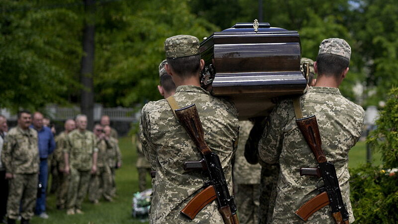 ukraine military funeral casualty soldier