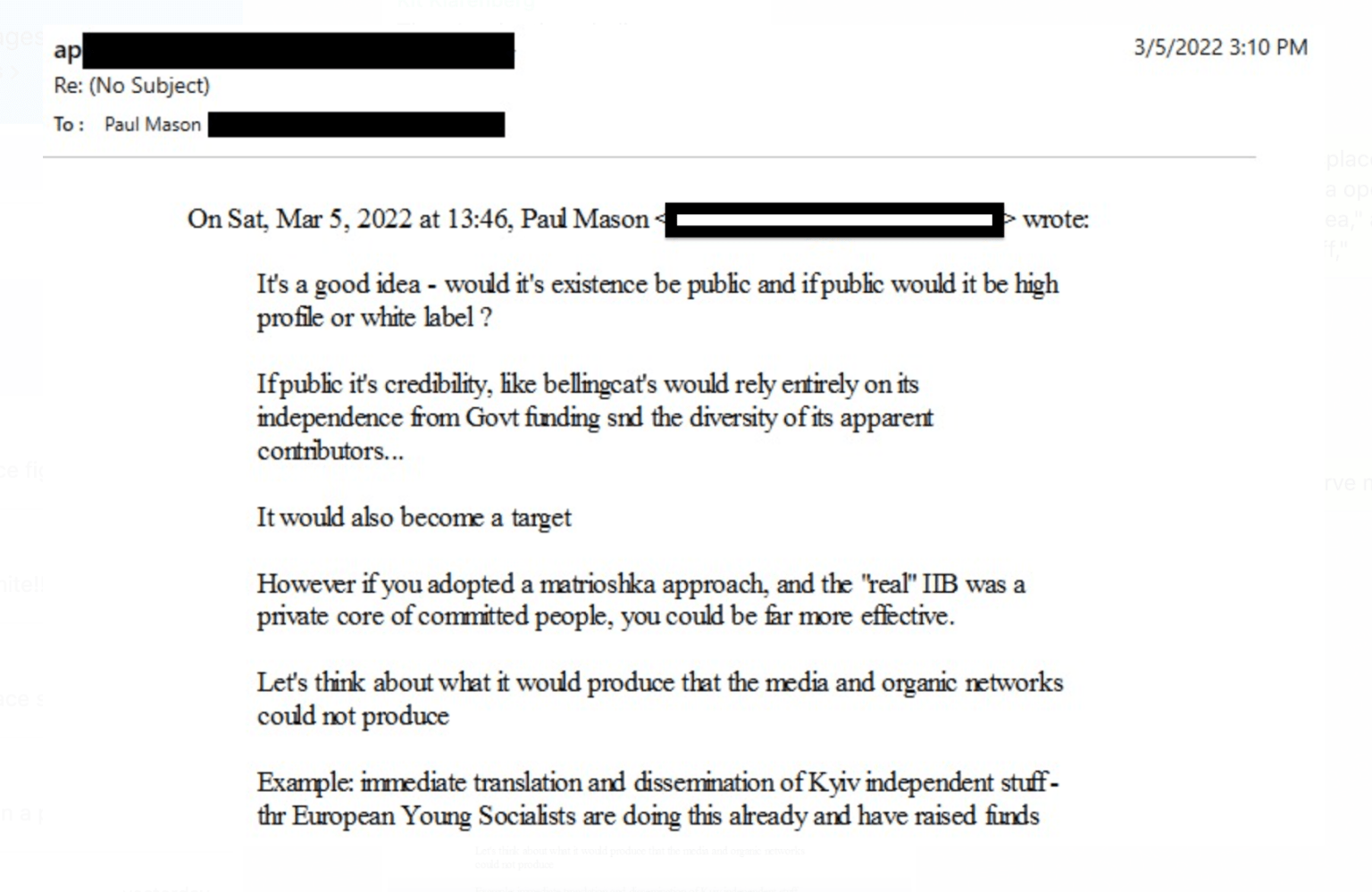 Click to enlarge paul mason eu socialists smear grayzone canada