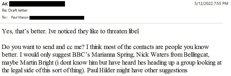 Click to enlarge amil khan paul mason smear grayzone libel threat