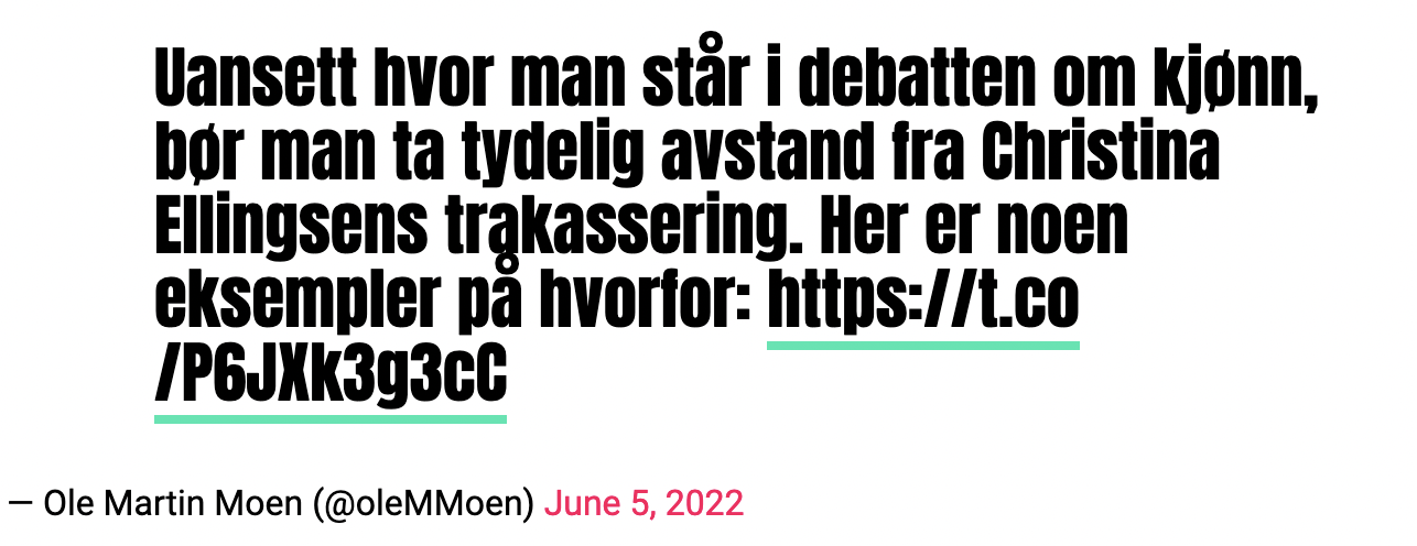 tweeting that a biological male cannot become a lesbian woman.