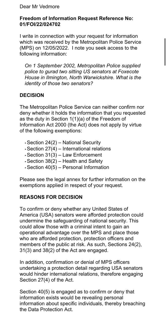 Click to enlarge uk police gag order epstein meeting senators britain
