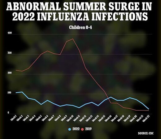 Click to enlarge flu infection 2022