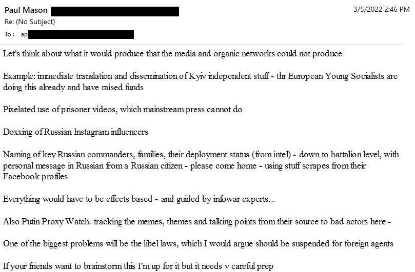Click to enlarge paul mason ukraine russia disinformation