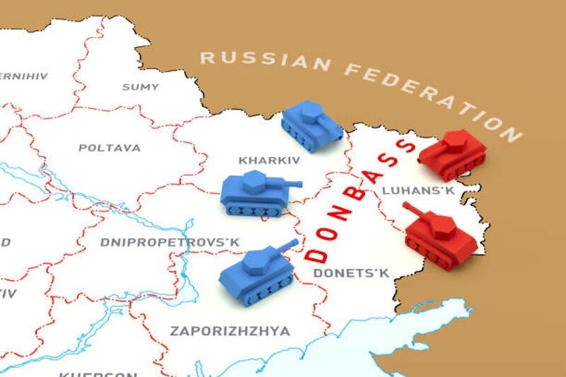 war map donbass