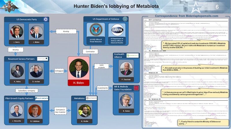 Click to enlarge Hunter Biden’s lobbying of Metabiota