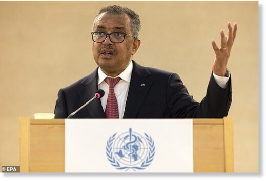 WHO director-general Tedros Adhanom